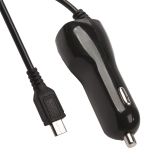 Автомобильная зарядка LP Micro USB 2,1A черное, европакет