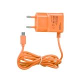 Блок питания (сетевой адаптер) LP Micro USB 1A коробка, оранжевый