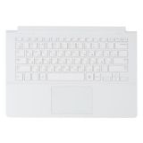 Клавиатура (топ-панель) для ноутбука Samsung 915S3 белая с белым топкейсом