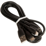 Кабель USB BOROFONE BX71 Shengda 3в1 Lightning, Micro USB, Type-C, 2.0A 1м черный