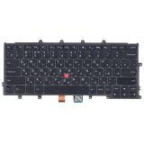 Клавиатура для ноутбука Lenovo X240i X250 X260 черная с подсветкой и трекпойнтом 