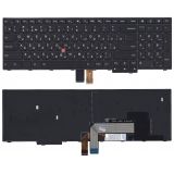 Клавиатура для ноутбука Lenovo Thinkpad E550 E550C E555 черная с подсветкой и трекпойнтом