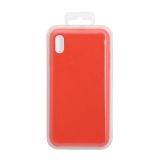 Силиконовый чехол для iPhone Xs Max "Silicone Case" (оранжевый, блистер)