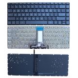Клавиатура для ноутбука HP Pavilion 14-ab черная без рамки, с подсветкой