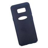 Защитная крышка для Samsung S8 Plus "LP" Сетка Soft Touch (темно синяя) европакет