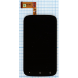 Дисплей (экран) в сборе с тачскрином для HTC Desire X черный AAA