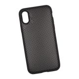 Силиконовый чехол "LP" для iPhone X "Silicone Dot Case" (черный/коробка)