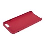 Защитная крышка для iPhone 8/7 Leather Сase кожаная (бордовая, коробка)