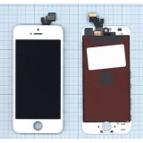 Дисплей (экран) в сборе с тачскрином для iPhone 5 (LT) белый