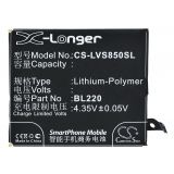 Аккумулятор CameronSino CS-LVS850SL для Lenovo S850 3.8V 8.17Wh (2150mAh)