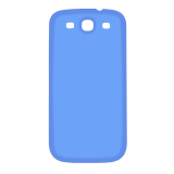 Задняя крышка аккумулятора для Samsung Galaxy S3 i9300 голубая глянцевая