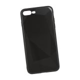 Защитная крышка "LP" для iPhone 7 Plus/8 Plus "Diamond Glass Case" (черный бриллиант/коробка)