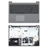 Клавиатура (топ-панель) для ноутбука Lenovo IdeaPad L340-15 черная с серым топкейсом