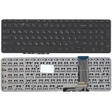 Клавиатура для ноутбука HP ENVY 15-j000 черная без рамки, плоский Enter