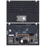 Клавиатура (топ-панель) для ноутбука Lenovo ThinkPad T14s черная с черным топкейсом