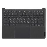 Клавиатура (топ-панель) для ноутбука Lenovo IdeaPad S540-13ARE черная с черным топкейсом, с подсветкой