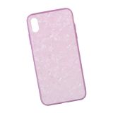 Чехол для iPhone Xs Max PRODA Glass Case стеклянный (розовый)