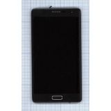 Дисплей (экран) в сборе с тачскрином для Samsung Galaxy Note Edge SM-N915A черный с рамкой