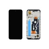 Дисплей (экран) в сборе с тачскрином для Tecno Spark 30C 4G черный с рамкой (Premium LCD)