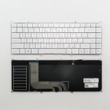 Клавиатура для ноутбука Dell Adamo 13-A101 серебристая с подсветкой