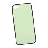 Защитная крышка "LP" для iPhone 7 Plus/8 Plus "Glass Case" (салатовое стекло/коробка)