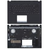 Клавиатура (топ-панель) для ноутбука Asus X571GT темно-синий без тачпада