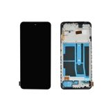Дисплей (экран) в сборе с тачскрином для Xiaomi Redmi Note 11S 4G черный с рамкой OLED