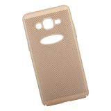 Защитная крышка для Samsung J2 Prime "LP" Сетка Soft Touch (золотая) европакет
