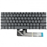 Клавиатура для ноутбука Lenovo IdeaPad 3 14ITL6, 14ALC6, IdeaPad 5 14ALC05 14ITL05, Yoga Slim 7 14ARE0, Xiaoxin Air 14-ALC серая, с подсветкой
