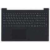 Клавиатура (топ-панель) для ноутбука Lenovo V155-15API черная с черным топкейсом