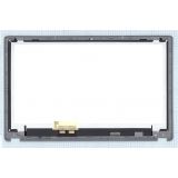 Экран в сборе (матрица + тачскрин) для ноутбука Acer V5-571 черный с серой рамкой