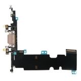 Шлейф для Apple iPhone 8 Plus (5.5) c разъемом для зарядки, гарнитуры и микрофоном золотой