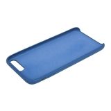 Защитная крышка для iPhone 8 Plus/7 Plus Leather Сase кожаная (синяя, коробка)