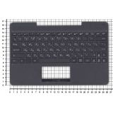 Клавиатура (топ-панель) для ноутбука Asus T100 T100TA черная с серым топкейсом