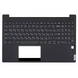 Клавиатура (топ-панель) для ноутбука Lenovo IdeaPad Yoga S740-15IRH черная с черным топкейсом, с подсветкой