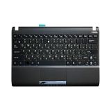 Клавиатура (топ-панель) для ноутбука Asus Eee PC 1025, 1025C, 1025CE, 1060 черная с черным топкейсом