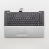 Клавиатура (топ-панель) для ноутбука Asus UX30, UX30S черная с серым топкейсом