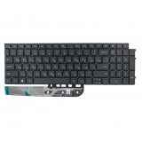 Клавиатура для ноутбука Dell Inspiron 3511, 5510, 5515, Vostro 3515, 5510, 5515, 7510, Inspiron 16 Plus 7610 чёрная без рамки, с подсветкой