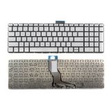 Клавиатура для ноутбука HP Pavilion 250 G6, 255 G6, 256 G6 серебристая без рамки