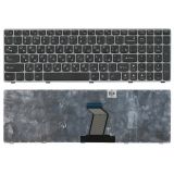 Клавиатура для ноутбука Lenovo Y570 черная с серой рамкой