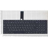 Клавиатура для ноутбука Asus V551L черная без рамки, плоский Enter