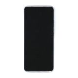 Дисплей (экран) в сборе с тачскрином для Samsung Galaxy S21 Ultra G998B GH82-26035B ServicePack серебристый с рамкой