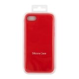 Силиконовый чехол "Silicone Case" для iPhone SE 2 (красный, блистер)