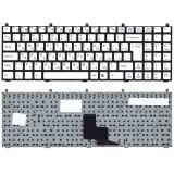 Клавиатура для ноутбука DNS W765S белая без рамки, большой Enter