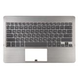 Клавиатура (топ-панель) для ноутбука Asus TF810C черная с серым топкейсом