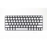 Клавиатура для ноутбука HP MINI 210-2000 серебристая без рамки