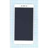 Дисплей (экран) в сборе с тачскрином для Xiaomi Redmi Note 4X белый с рамкой