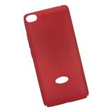 Защитная крышка для Xiaomi Mi 5S"LP" Сетка Soft Touch (красная) европакет