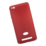 Защитная крышка для Xiaomi Redmi 4A "LP" Сетка Soft Touch (красная, европакет)