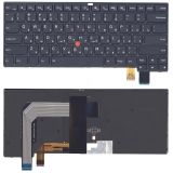 Клавиатура для ноутбука Lenovo Thinkpad T460P черная с трекпойнтом и подсветкой